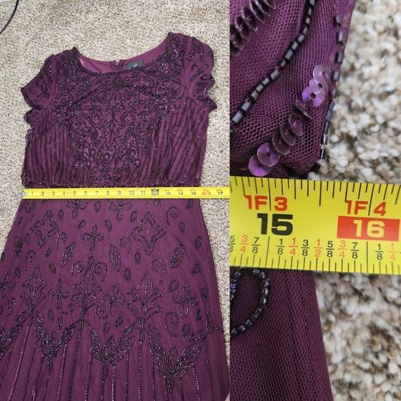 Adrianna Papell Beaded Blouson Gown - Picture 14 of 16